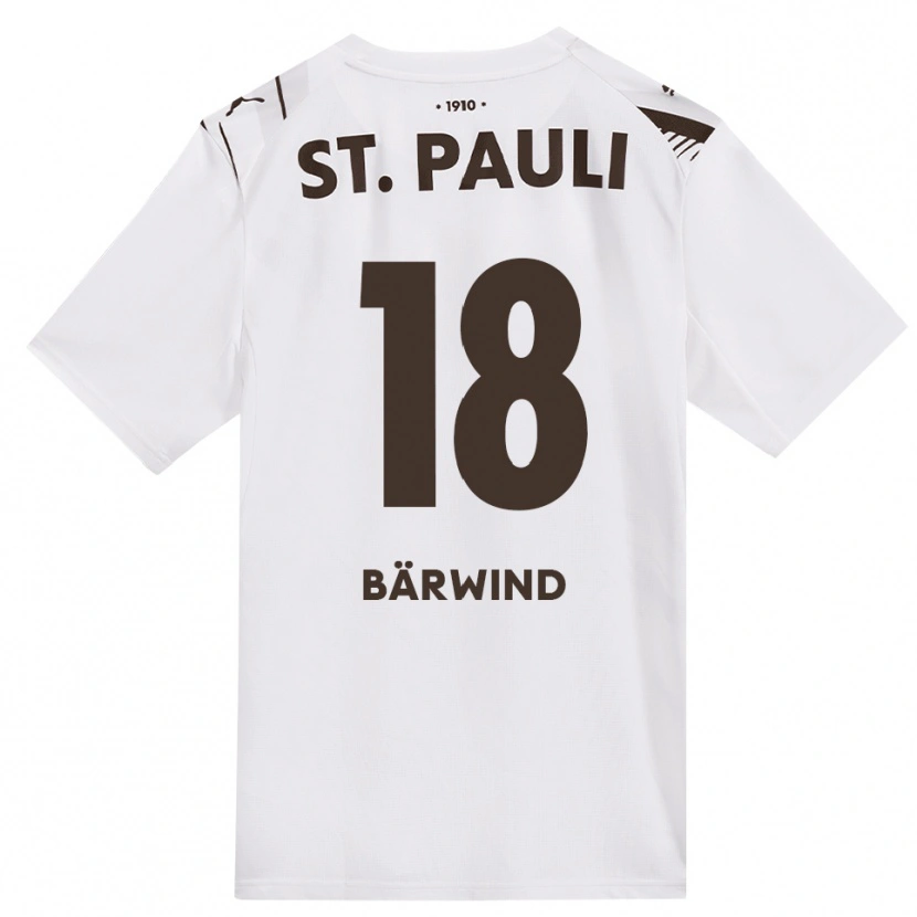 Danxen Damen Jonas Bärwind #18 Kaffee Weiß Rot Auswärtstrikot Trikot 2026/27 T-Shirt Schweiz