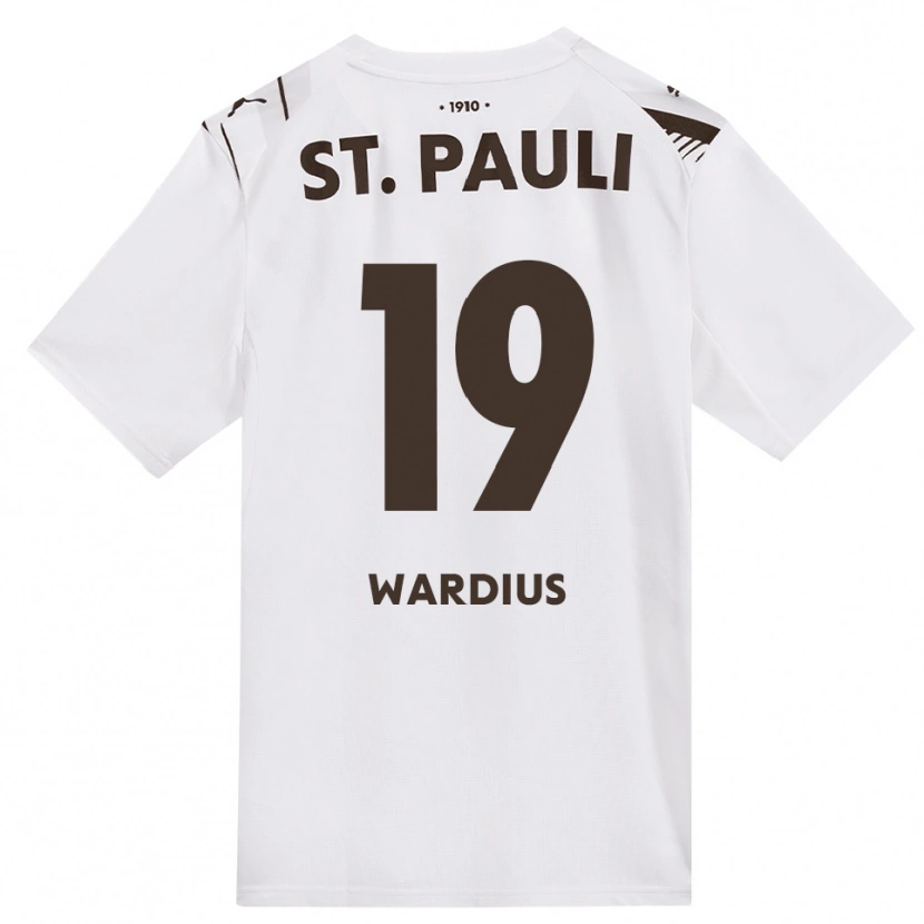 Danxen Damen Jack Wardius #19 Kaffee Weiß Rot Auswärtstrikot Trikot 2026/27 T-Shirt Schweiz