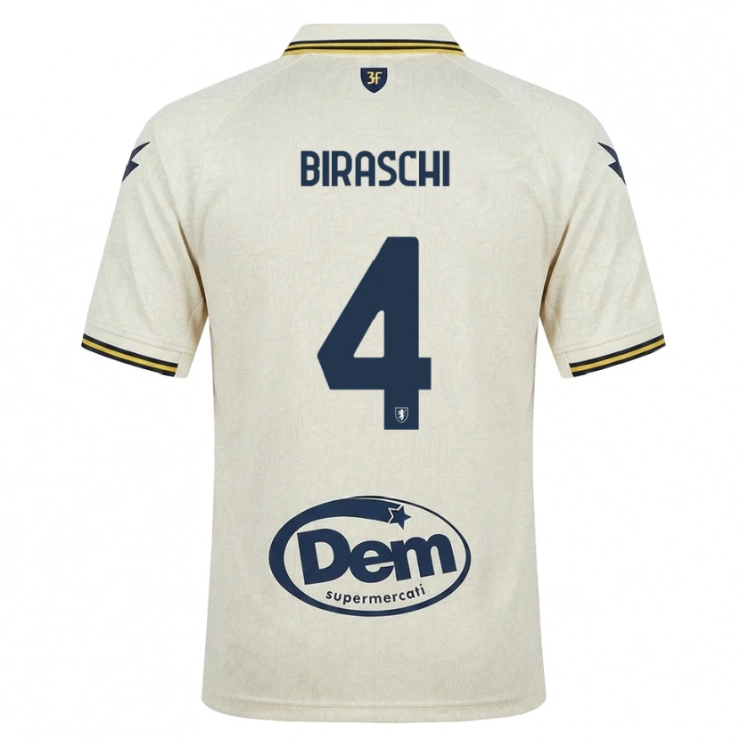 Danxen Damen Davide Biraschi #4 Oldlace Gelb Schwarz Auswärtstrikot Trikot 2026/27 T-Shirt Schweiz