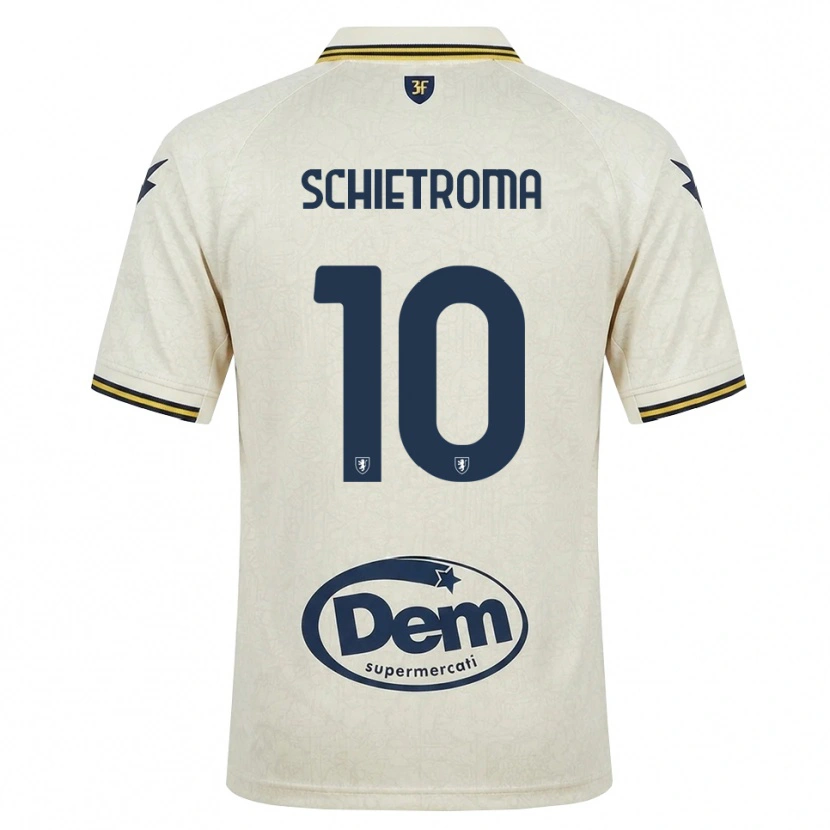 Danxen Damen Lorenzo Schietroma #10 Oldlace Gelb Schwarz Auswärtstrikot Trikot 2026/27 T-Shirt Schweiz