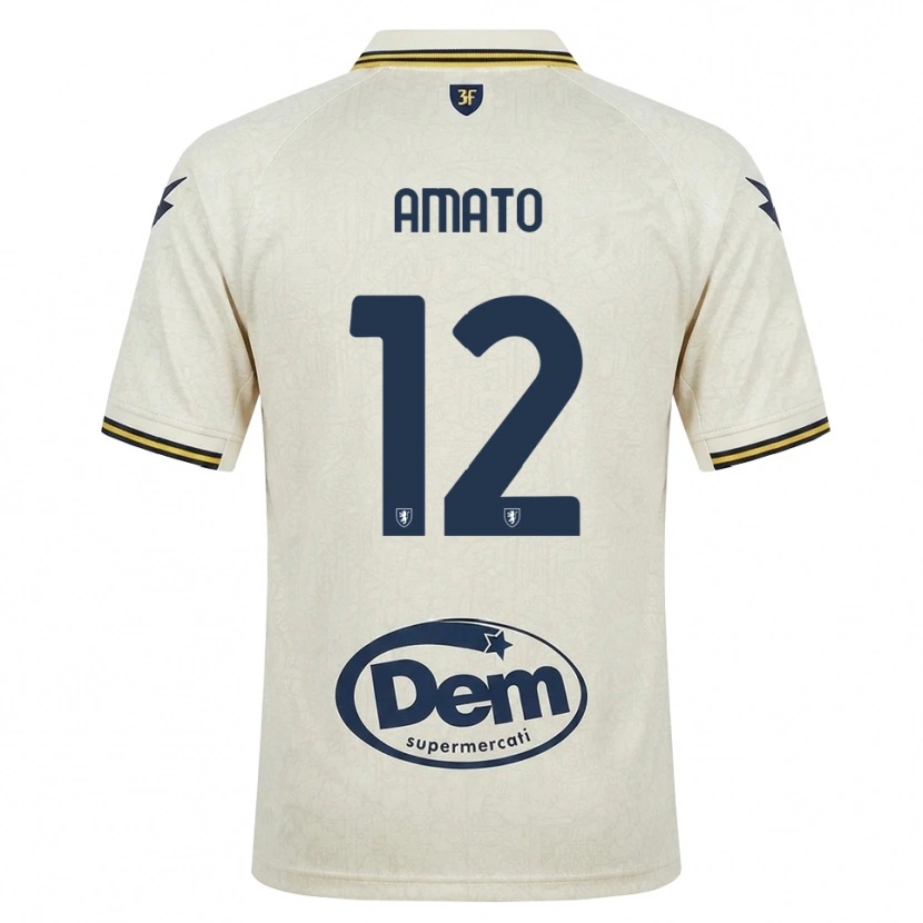 Danxen Damen Luca Amato #12 Oldlace Gelb Schwarz Auswärtstrikot Trikot 2026/27 T-Shirt Schweiz