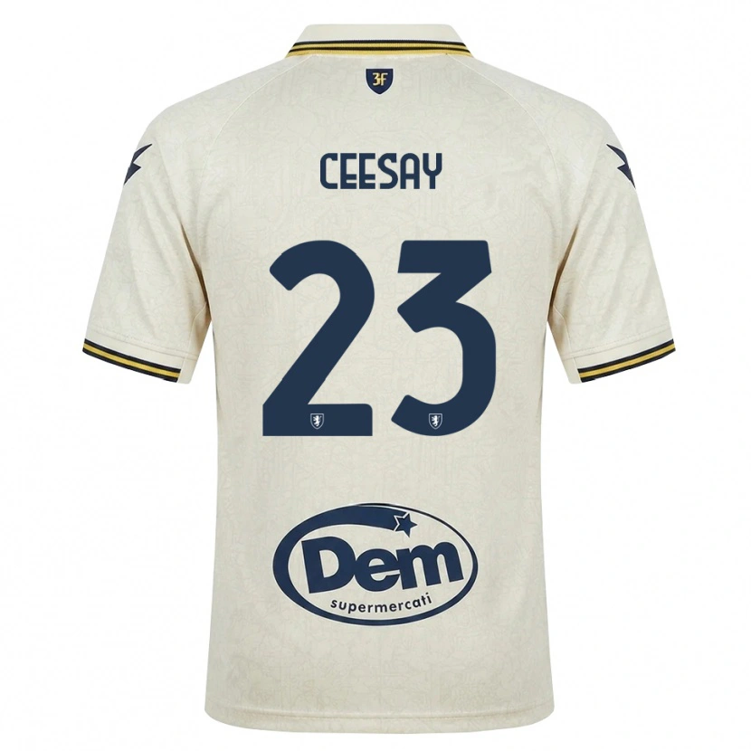 Danxen Damen Abubacar Ceesay #23 Oldlace Gelb Schwarz Auswärtstrikot Trikot 2026/27 T-Shirt Schweiz