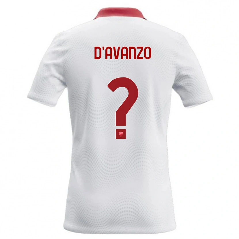 Danxen Damen Andrea D'avanzo #0 Weiß Rot Auswärtstrikot Trikot 2026/27 T-Shirt Schweiz