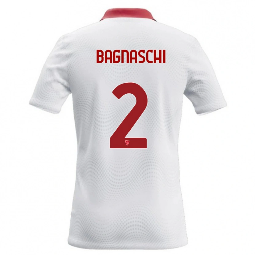Danxen Damen Alessandro Bagnaschi #2 Weiß Rot Auswärtstrikot Trikot 2026/27 T-Shirt Schweiz