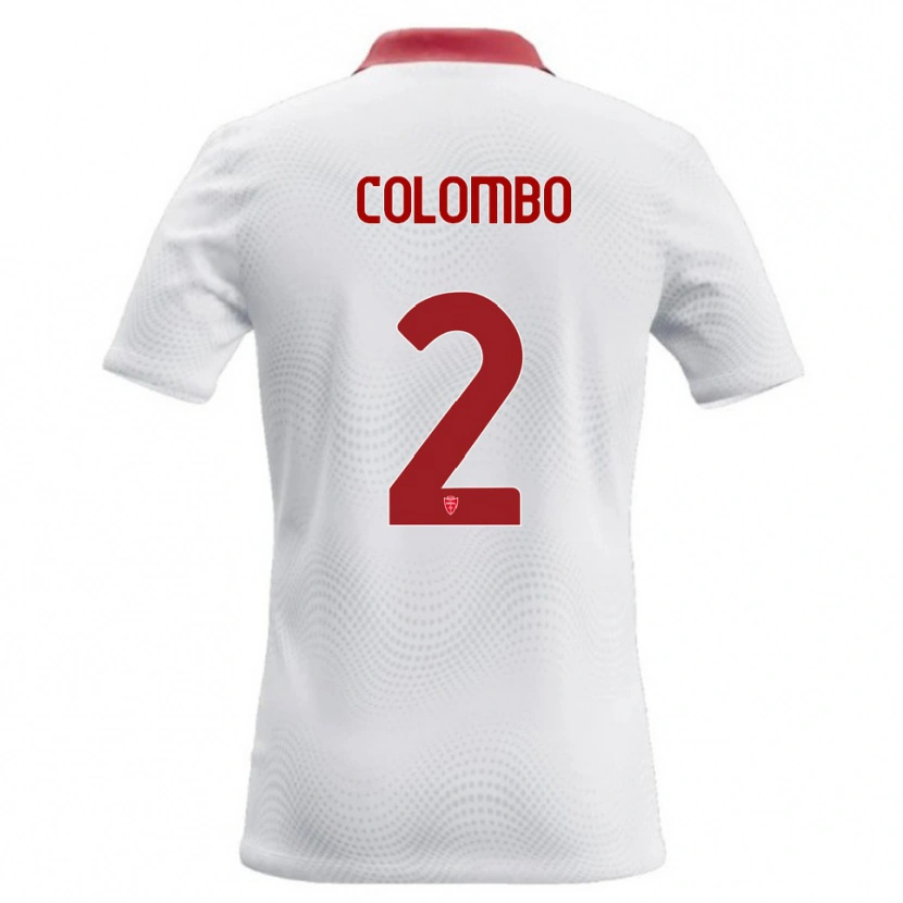 Danxen Damen Davide Colombo #2 Weiß Rot Auswärtstrikot Trikot 2026/27 T-Shirt Schweiz