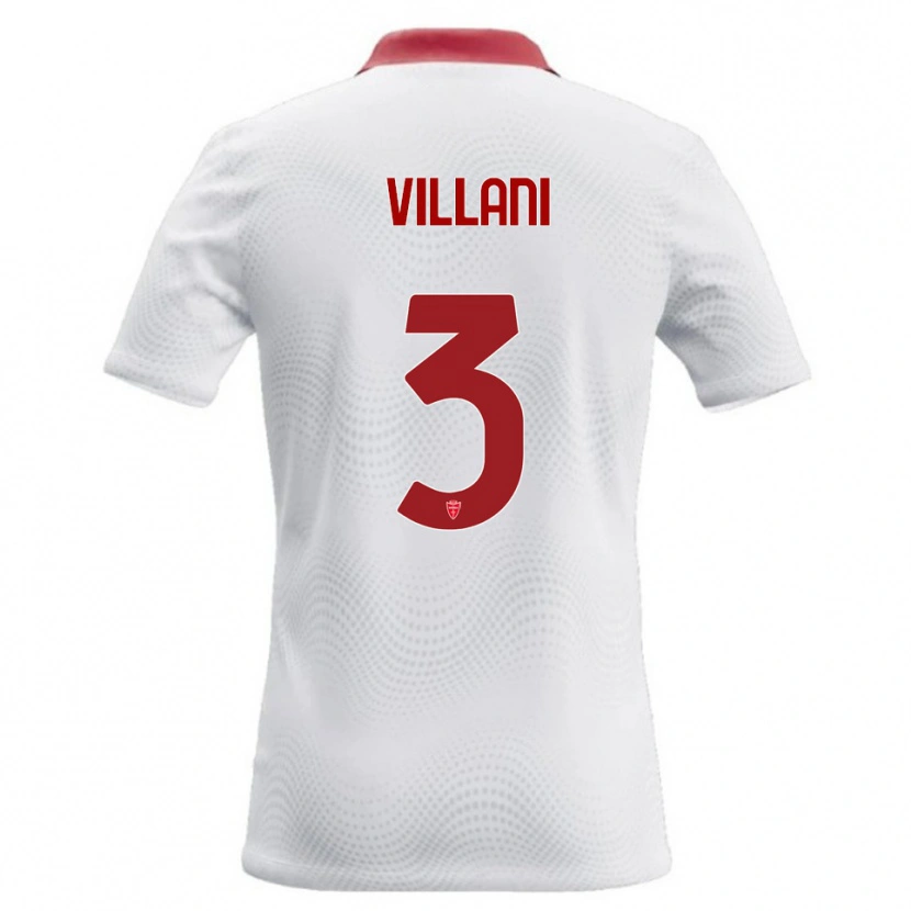 Danxen Damen Matteo Villani #3 Weiß Rot Auswärtstrikot Trikot 2026/27 T-Shirt Schweiz