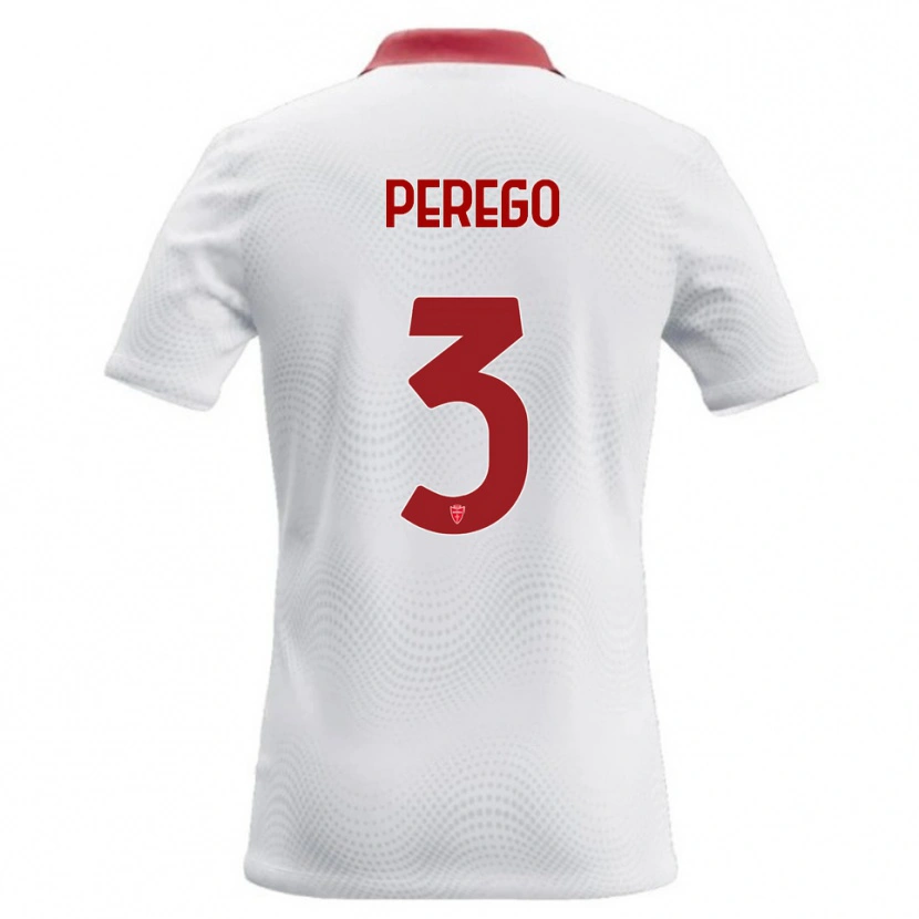 Danxen Damen Gregorio Perego #3 Weiß Rot Auswärtstrikot Trikot 2026/27 T-Shirt Schweiz