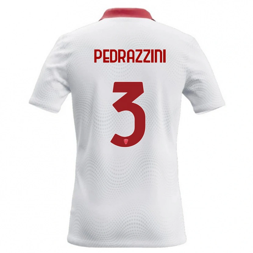 Danxen Damen Carlo Pedrazzini #3 Weiß Rot Auswärtstrikot Trikot 2026/27 T-Shirt Schweiz