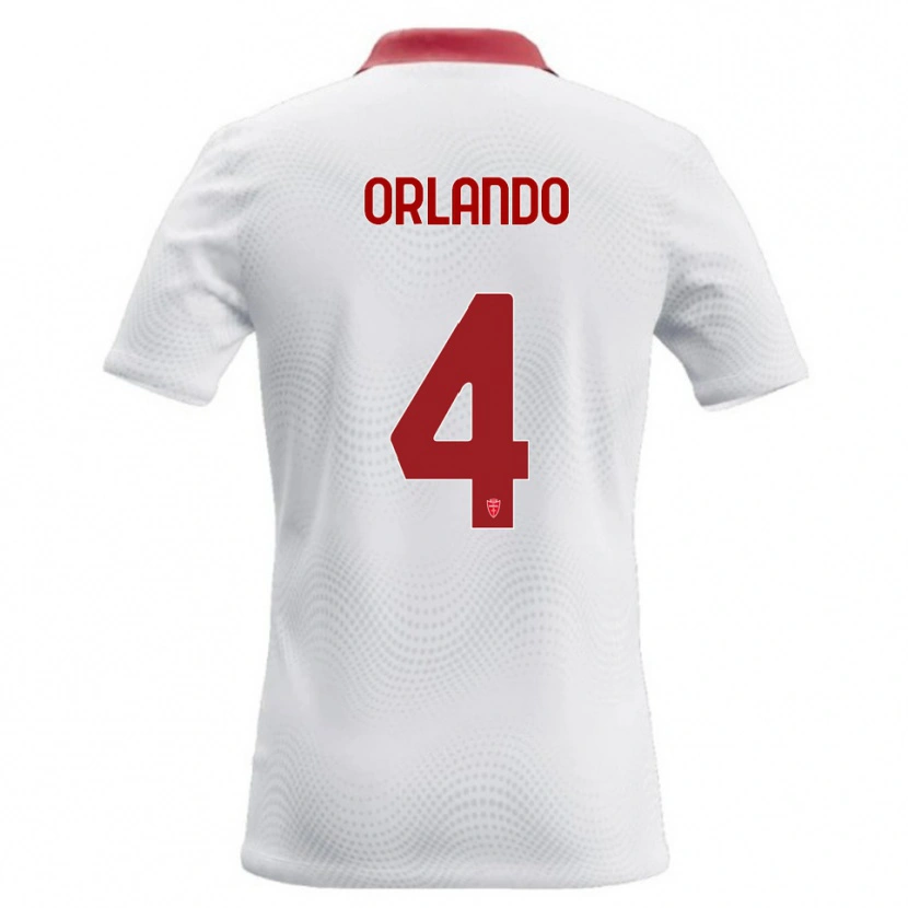 Danxen Damen Andrea Orlando #4 Weiß Rot Auswärtstrikot Trikot 2026/27 T-Shirt Schweiz