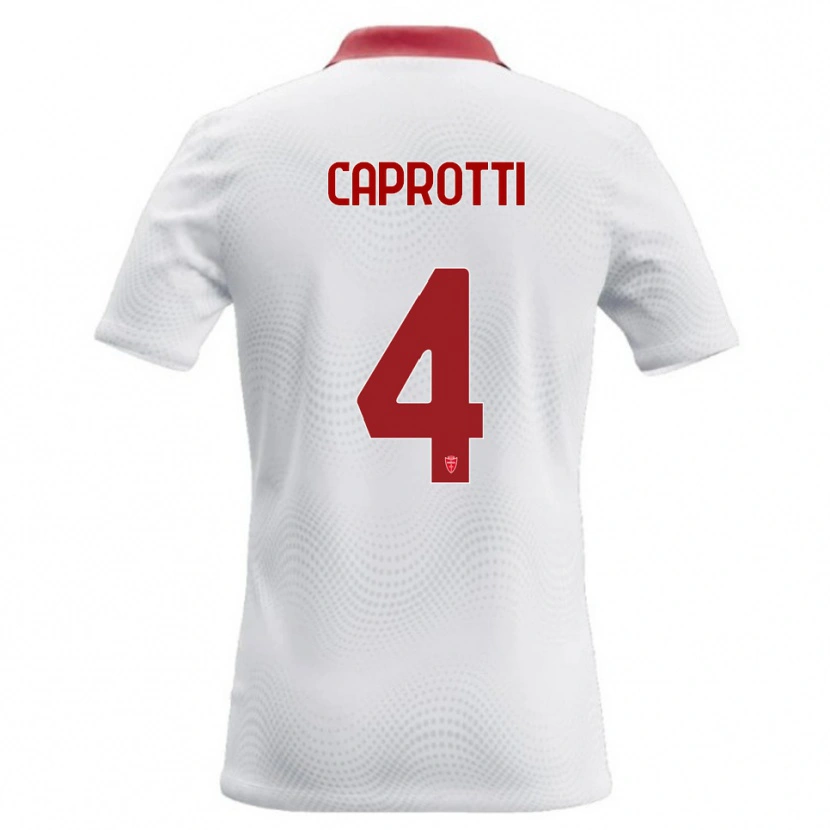 Danxen Damen Carlo Caprotti #4 Weiß Rot Auswärtstrikot Trikot 2026/27 T-Shirt Schweiz