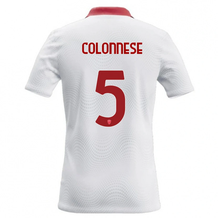 Danxen Damen Lorenzo Colonnese #5 Weiß Rot Auswärtstrikot Trikot 2026/27 T-Shirt Schweiz