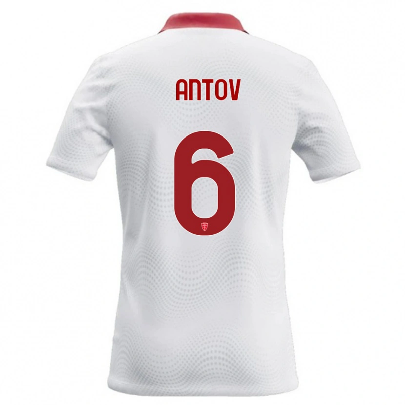 Danxen Damen Valentin Antov #6 Weiß Rot Auswärtstrikot Trikot 2026/27 T-Shirt Schweiz