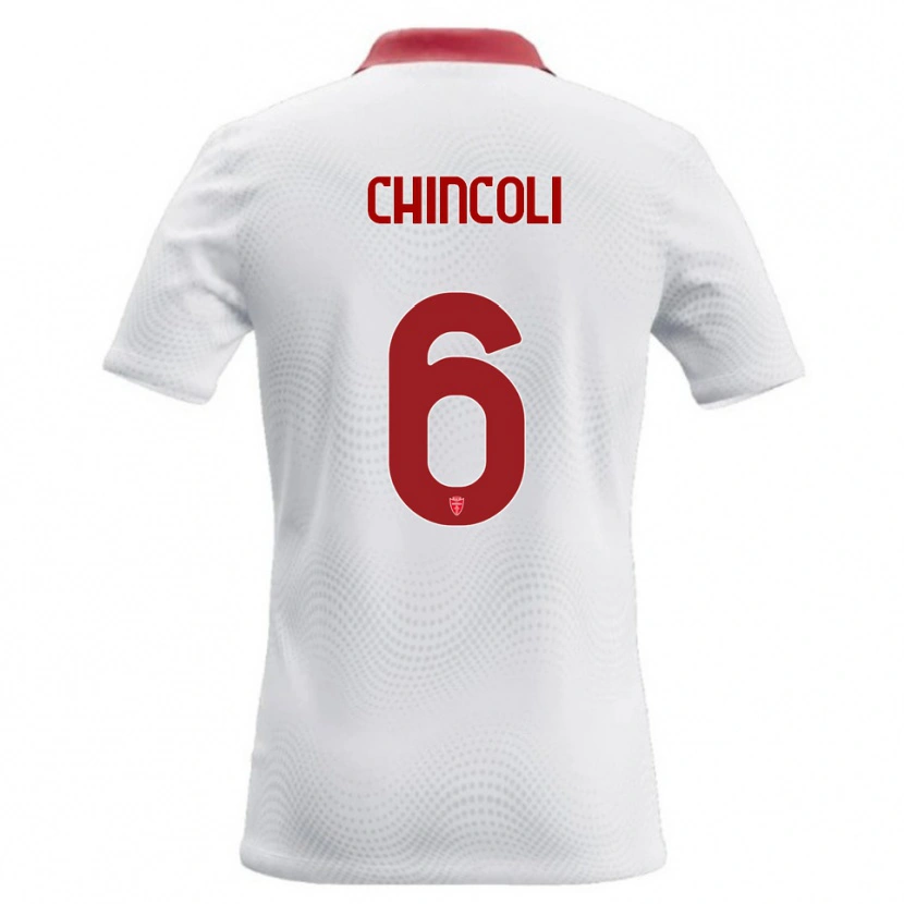 Danxen Damen Lorenzo Chincoli #6 Weiß Rot Auswärtstrikot Trikot 2026/27 T-Shirt Schweiz
