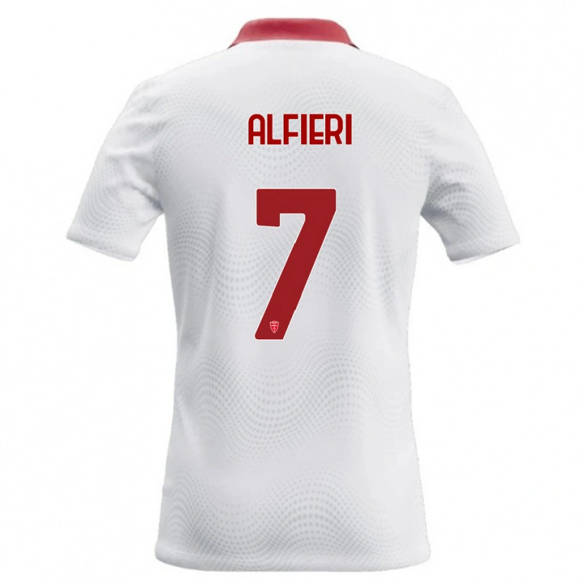 Danxen Damen Orazio Alfieri #7 Weiß Rot Auswärtstrikot Trikot 2026/27 T-Shirt Schweiz