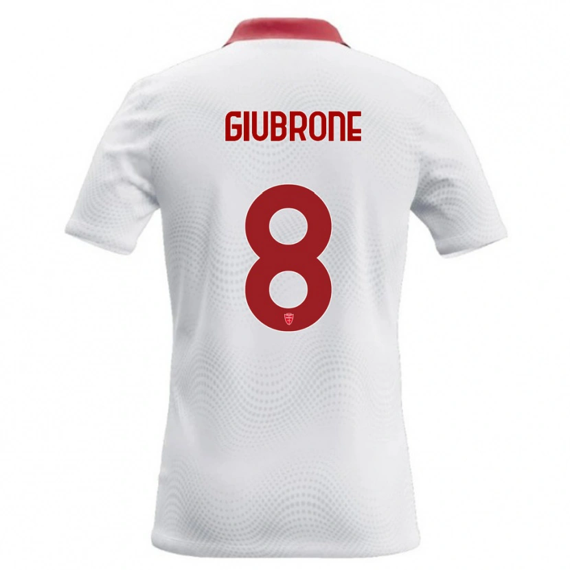 Danxen Damen Mario Giubrone #8 Weiß Rot Auswärtstrikot Trikot 2026/27 T-Shirt Schweiz