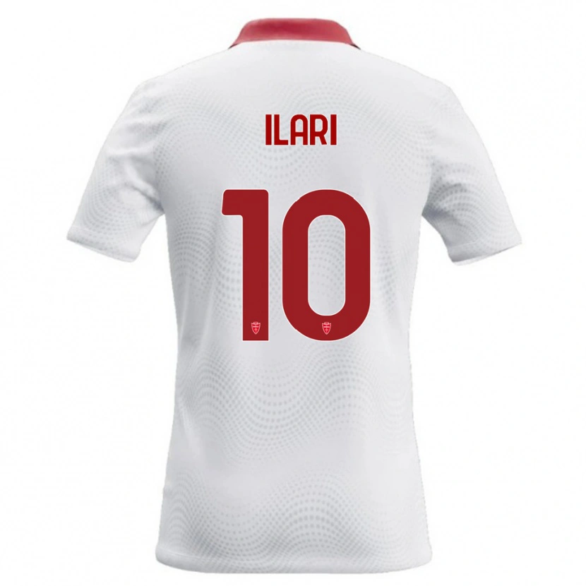 Danxen Damen Mario Ilari #10 Weiß Rot Auswärtstrikot Trikot 2026/27 T-Shirt Schweiz