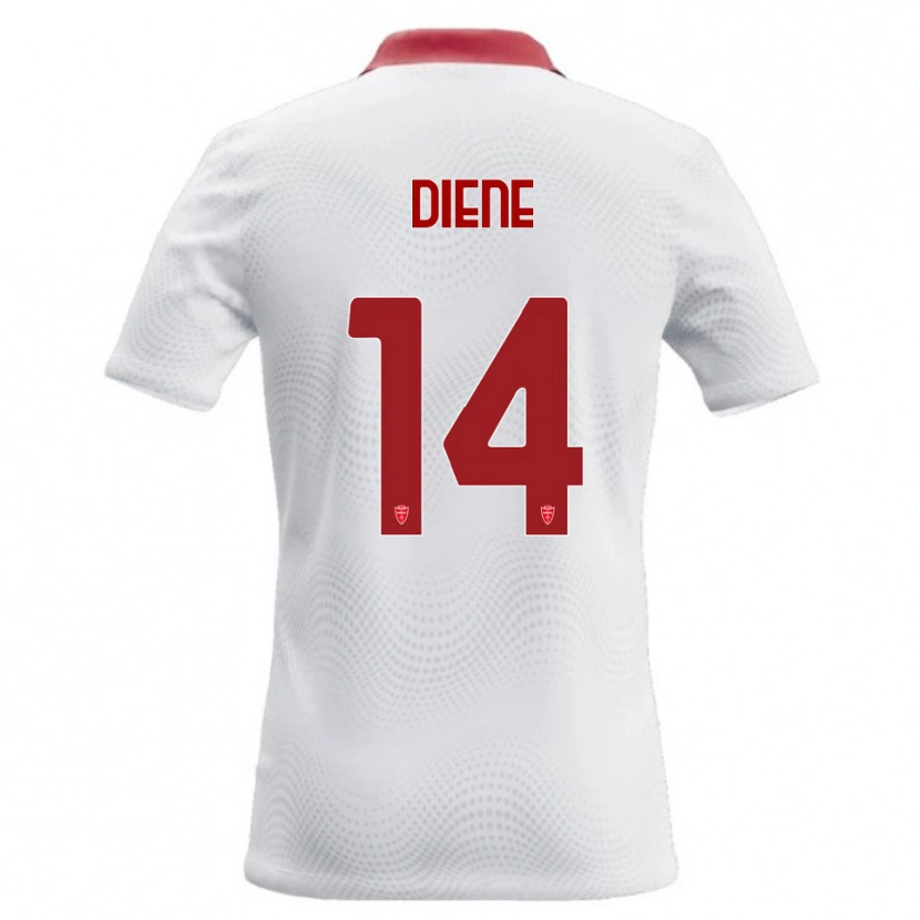 Danxen Damen Abdou Diene #14 Weiß Rot Auswärtstrikot Trikot 2026/27 T-Shirt Schweiz
