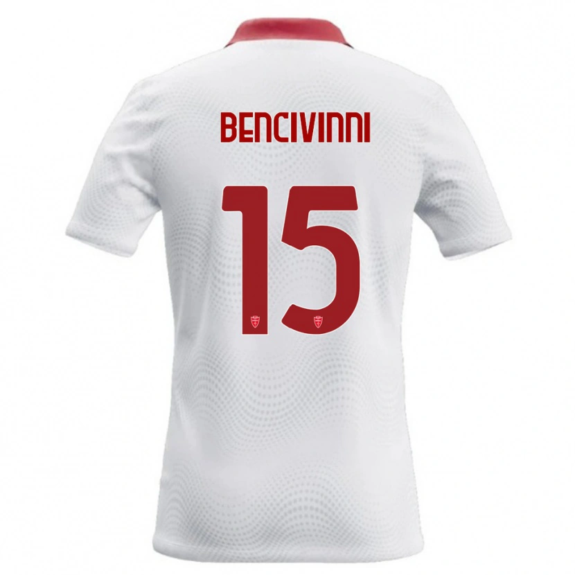 Danxen Damen Boris Bencivinni #15 Weiß Rot Auswärtstrikot Trikot 2026/27 T-Shirt Schweiz