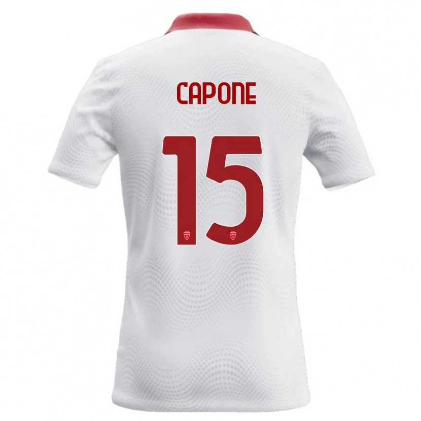 Danxen Damen Edoardo Capone #15 Weiß Rot Auswärtstrikot Trikot 2026/27 T-Shirt Schweiz