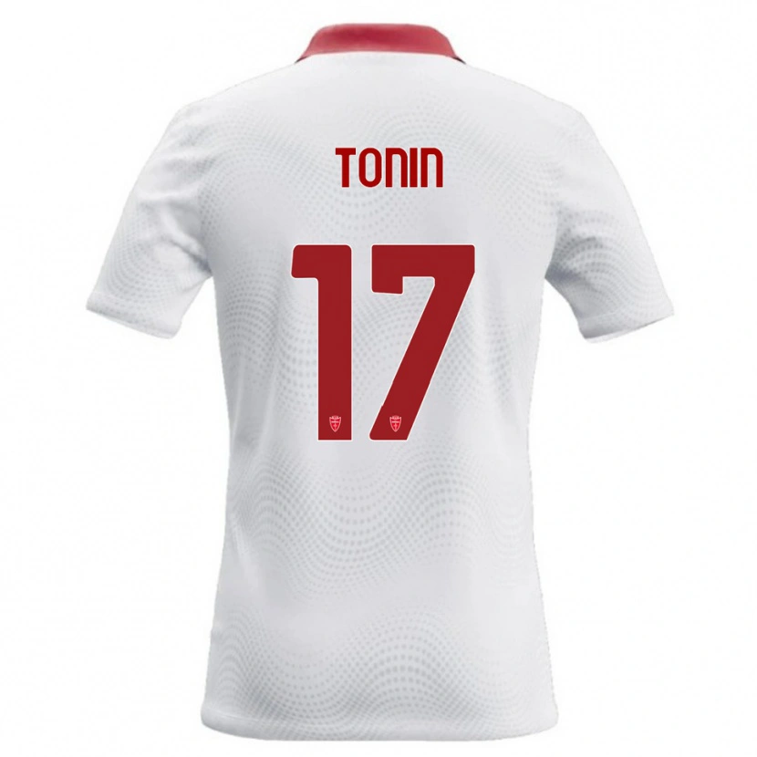 Danxen Damen Andrea Tonin #17 Weiß Rot Auswärtstrikot Trikot 2026/27 T-Shirt Schweiz