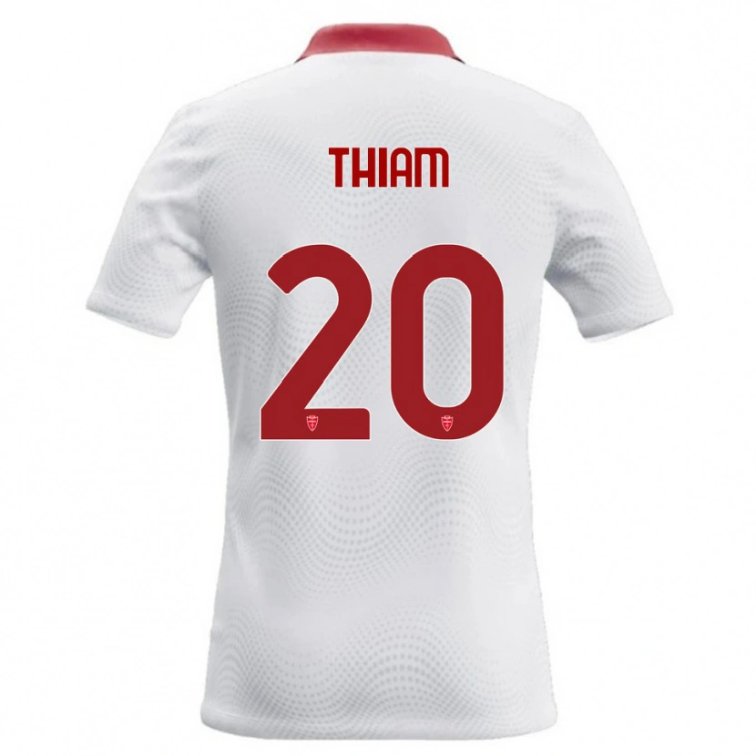 Danxen Damen Demba Thiam #20 Weiß Rot Auswärtstrikot Trikot 2026/27 T-Shirt Schweiz