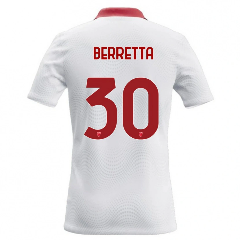 Danxen Damen Alessandro Berretta #30 Weiß Rot Auswärtstrikot Trikot 2026/27 T-Shirt Schweiz