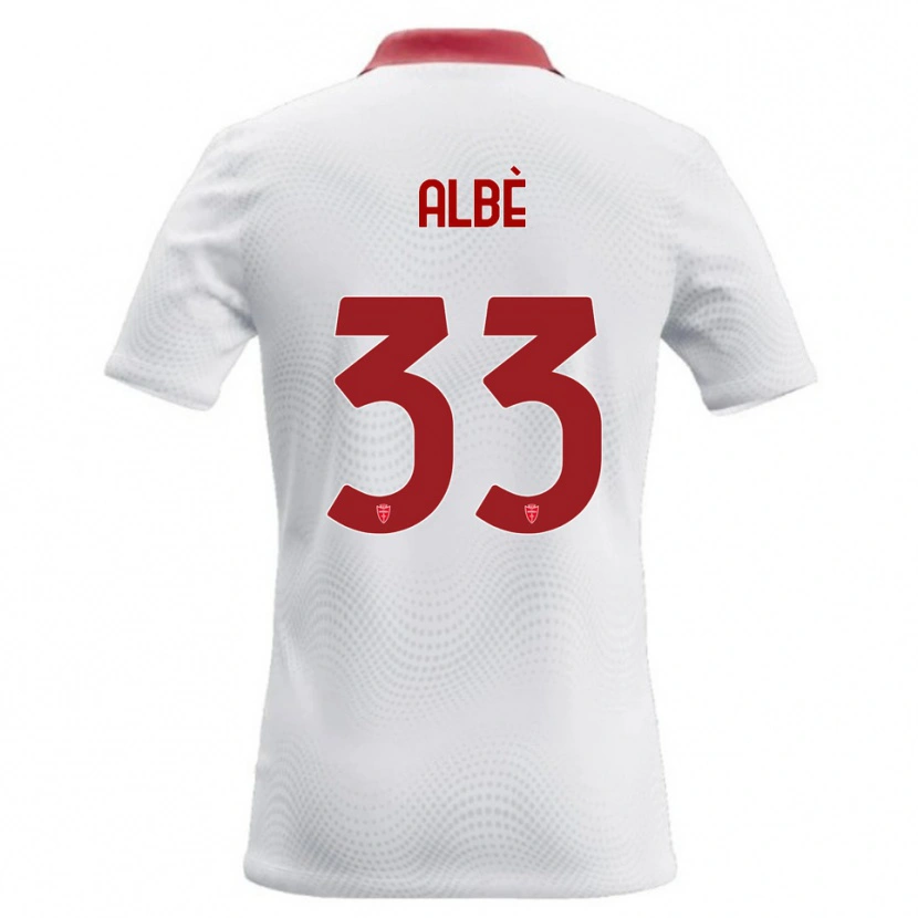 Danxen Damen Simone Albè #33 Weiß Rot Auswärtstrikot Trikot 2026/27 T-Shirt Schweiz