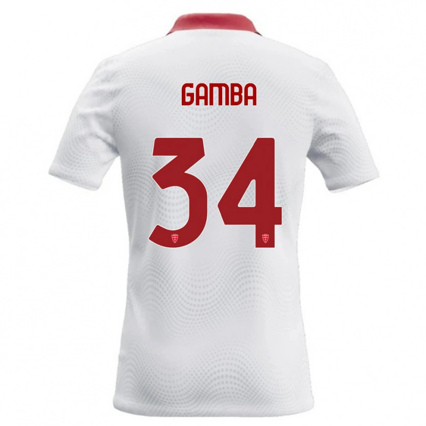 Danxen Damen Alberto Gamba #34 Weiß Rot Auswärtstrikot Trikot 2026/27 T-Shirt Schweiz