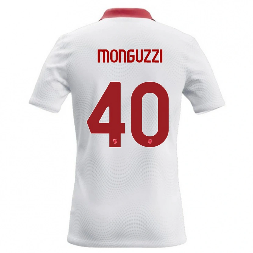 Danxen Damen Filippo Monguzzi #40 Weiß Rot Auswärtstrikot Trikot 2026/27 T-Shirt Schweiz
