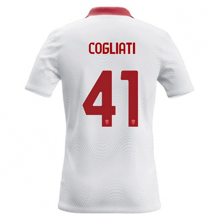 Danxen Damen Andrea Cogliati #41 Weiß Rot Auswärtstrikot Trikot 2026/27 T-Shirt Schweiz