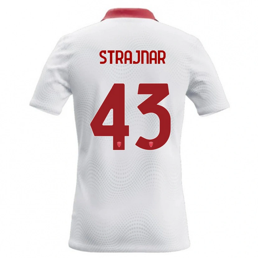 Danxen Damen Aljaz Strajnar #43 Weiß Rot Auswärtstrikot Trikot 2026/27 T-Shirt Schweiz