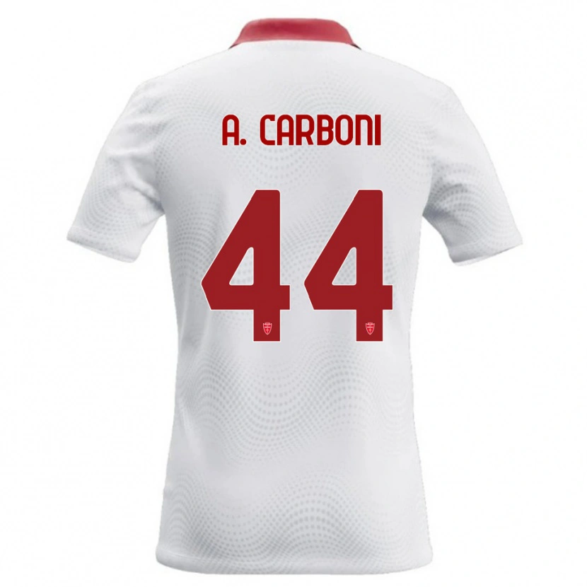 Danxen Damen Andrea Carboni #44 Weiß Rot Auswärtstrikot Trikot 2026/27 T-Shirt Schweiz