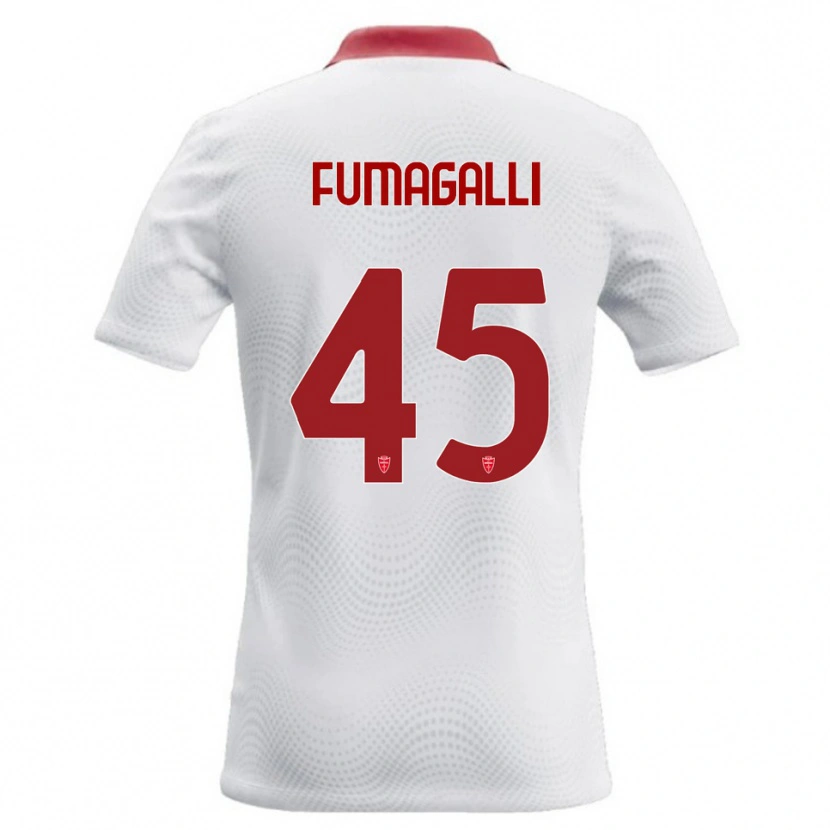 Danxen Damen Valerio Fumagalli #45 Weiß Rot Auswärtstrikot Trikot 2026/27 T-Shirt Schweiz