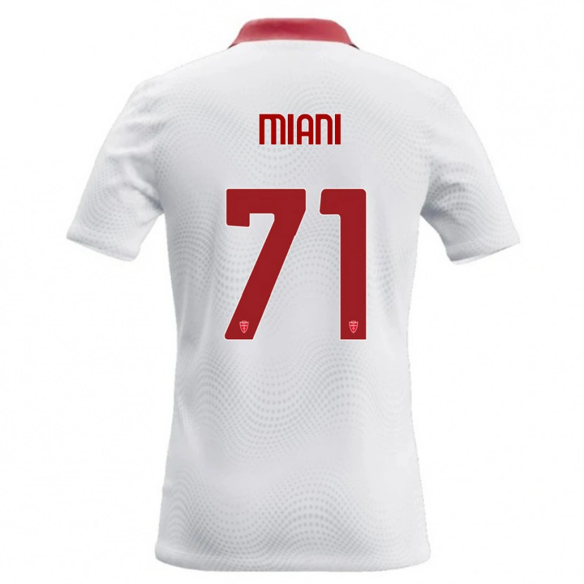 Danxen Damen Arthur Miani #71 Weiß Rot Auswärtstrikot Trikot 2026/27 T-Shirt Schweiz