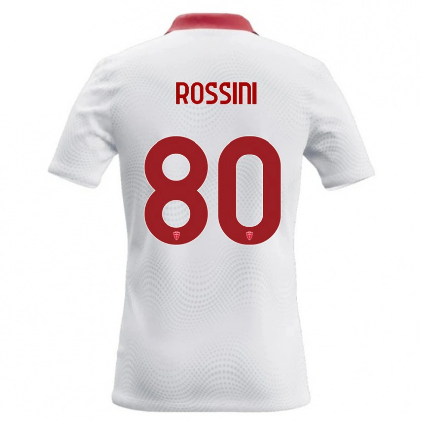 Danxen Damen Luca Rossini #80 Weiß Rot Auswärtstrikot Trikot 2026/27 T-Shirt Schweiz