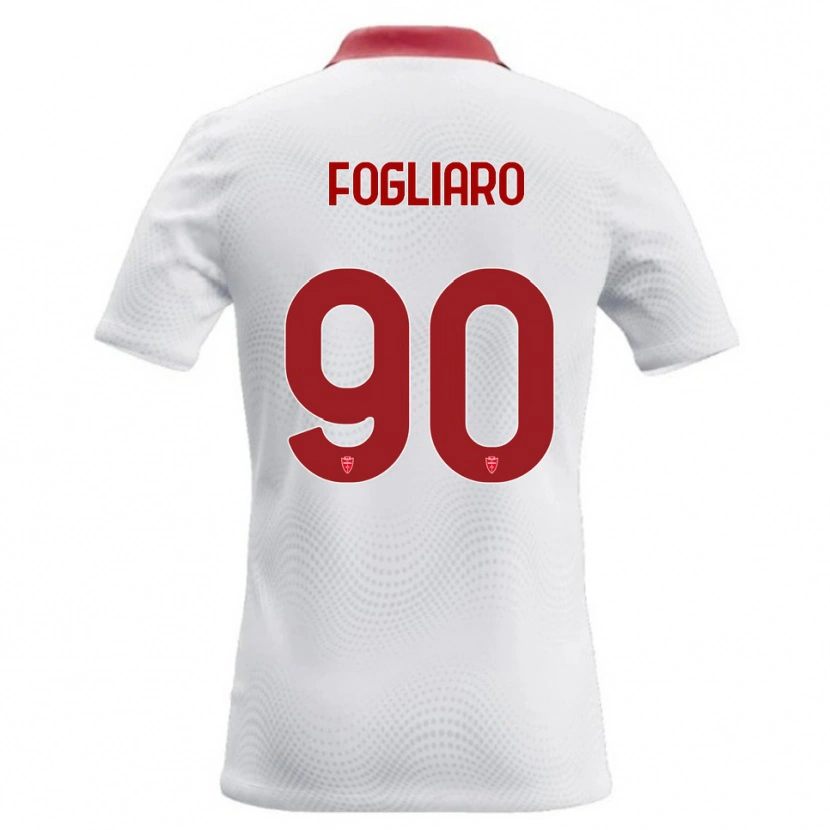Danxen Damen Christian Fogliaro #90 Weiß Rot Auswärtstrikot Trikot 2026/27 T-Shirt Schweiz