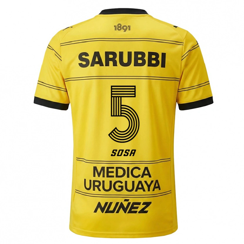Danxen Damen Ignacio Sosa #5 Gelb Schwarz Auswärtstrikot Trikot 2026/27 T-Shirt Schweiz