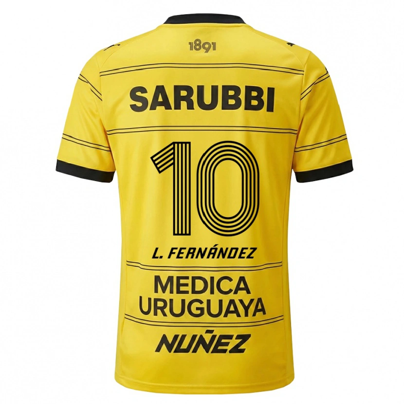 Danxen Damen Leonardo Fernández #10 Gelb Schwarz Auswärtstrikot Trikot 2026/27 T-Shirt Schweiz