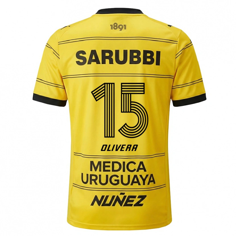 Danxen Damen Maximiliano Olivera #15 Gelb Schwarz Auswärtstrikot Trikot 2026/27 T-Shirt Schweiz