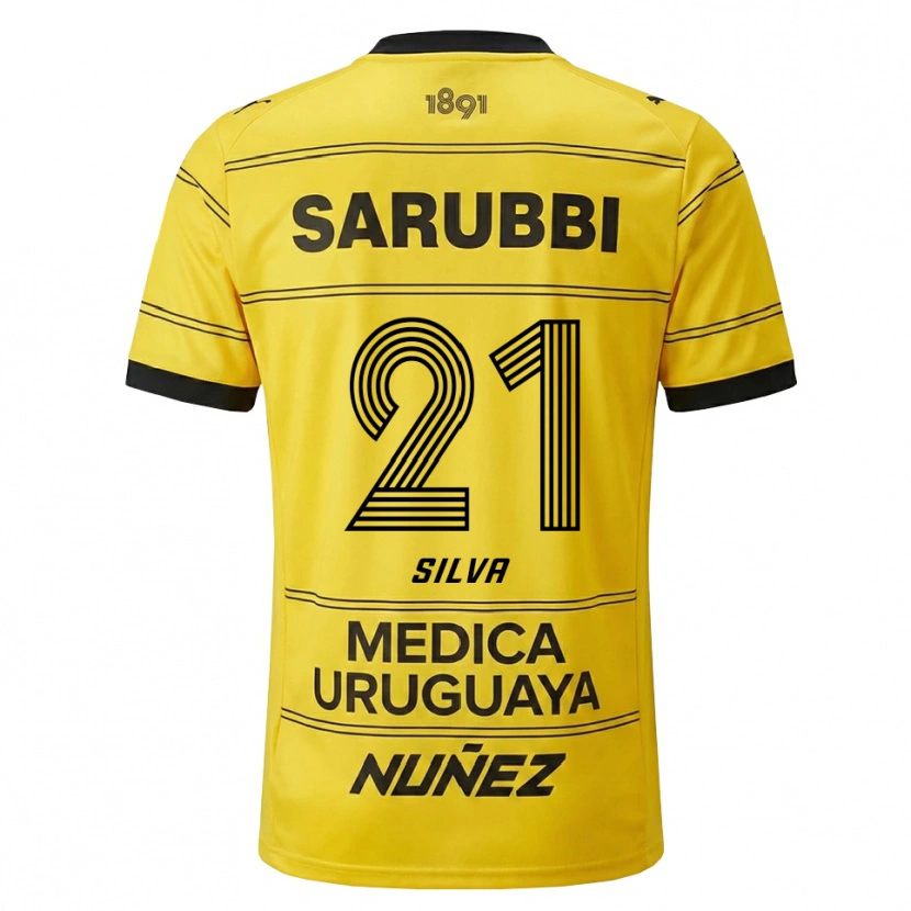 Danxen Damen Gastón Silva #21 Gelb Schwarz Auswärtstrikot Trikot 2026/27 T-Shirt Schweiz