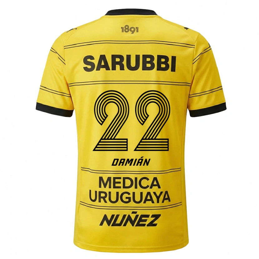 Danxen Damen Damián Suárez #22 Gelb Schwarz Auswärtstrikot Trikot 2026/27 T-Shirt Schweiz