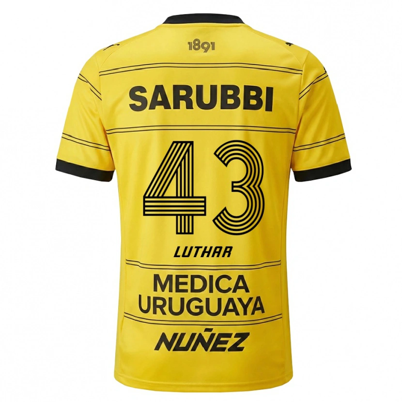 Danxen Damen Thiago Luthar #43 Gelb Schwarz Auswärtstrikot Trikot 2026/27 T-Shirt Schweiz