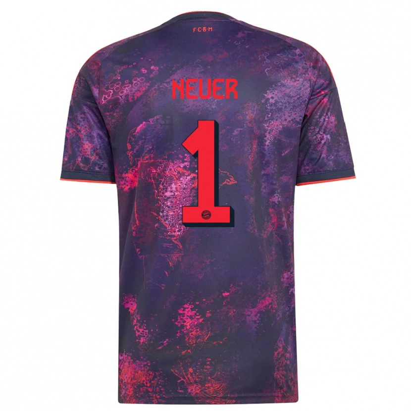 Danxen Damen Manuel Neuer #1 Lila Rot Ausweichtrikot Trikot 2026/27 T-Shirt Schweiz