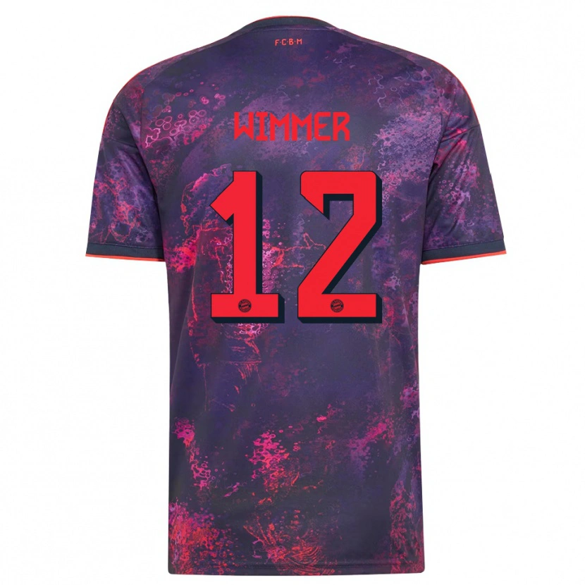 Danxen Damen Benedikt Wimmer #12 Lila Rot Ausweichtrikot Trikot 2026/27 T-Shirt Schweiz