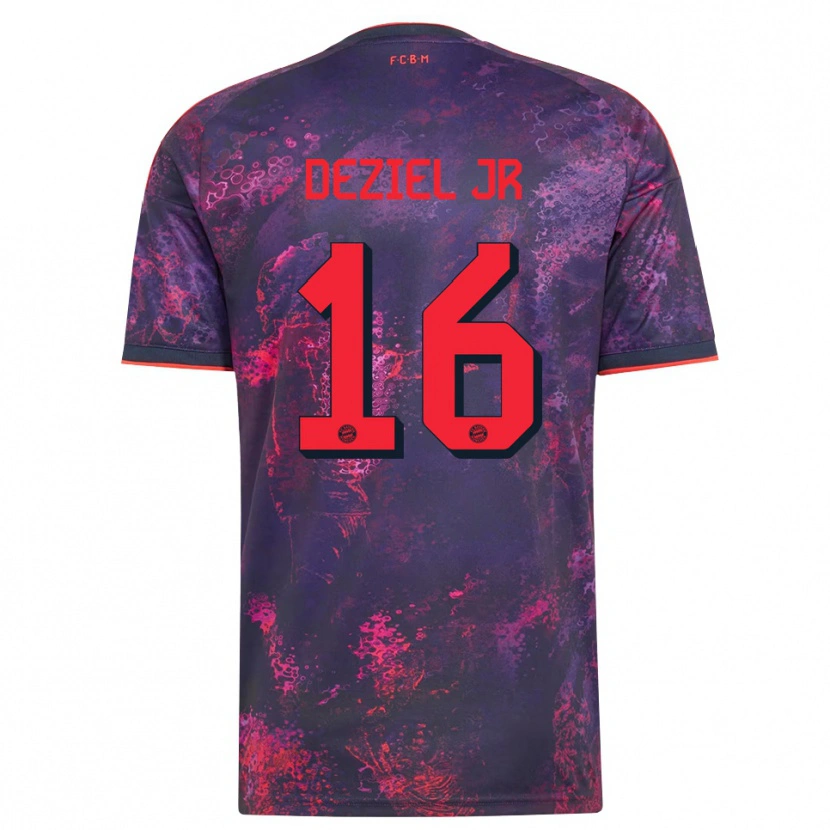 Danxen Damen Robert Deziel Jr #16 Lila Rot Ausweichtrikot Trikot 2026/27 T-Shirt Schweiz