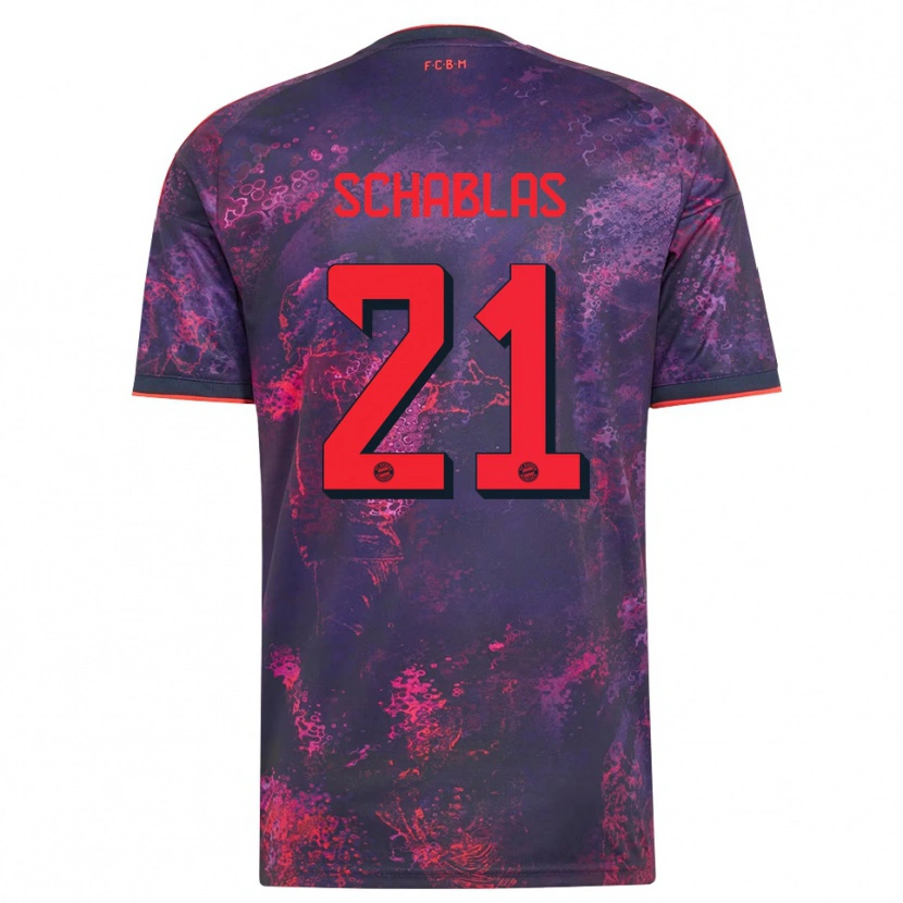 Danxen Damen Matteo Schablas #21 Lila Rot Ausweichtrikot Trikot 2026/27 T-Shirt Schweiz
