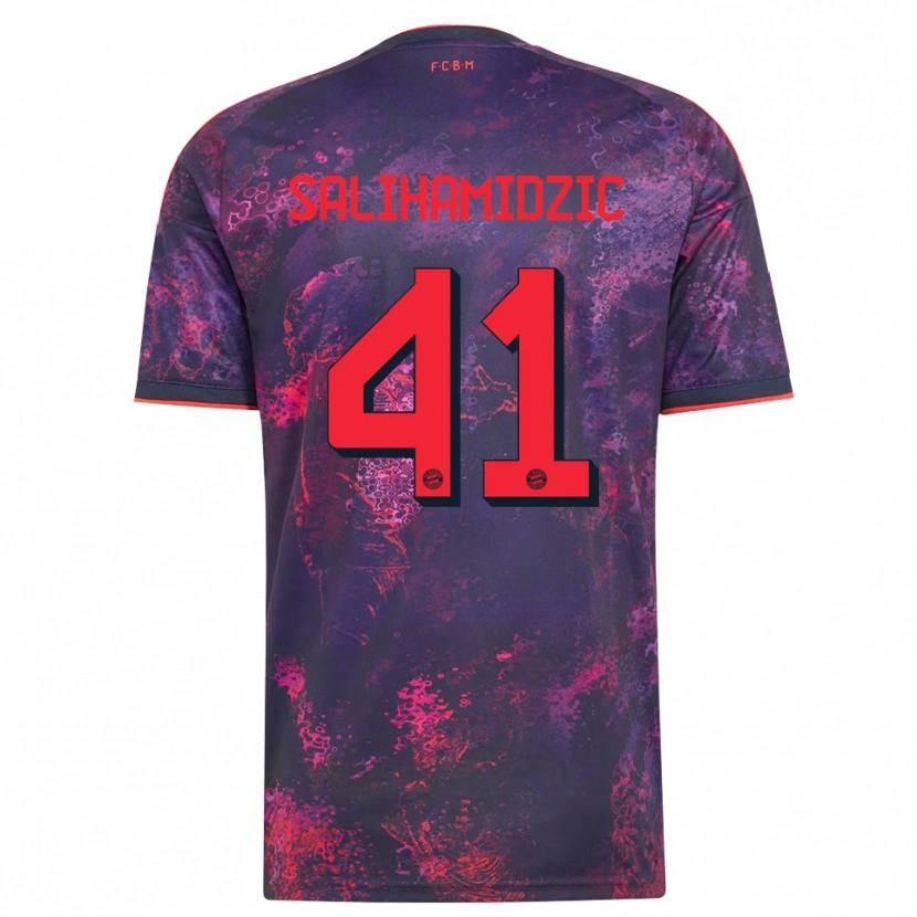 Danxen Damen Nick Salihamidzic #41 Lila Rot Ausweichtrikot Trikot 2026/27 T-Shirt Schweiz