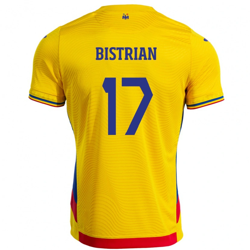 Danxen Kinder Rumänische Claudia Bistrian #17 Gelb Heimtrikot Trikot 24-26 T-Shirt Schweiz