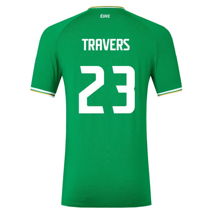 Danxen Kinder Irische Mark Travers #23 Grün Heimtrikot Trikot 24-26 T-Shirt Schweiz