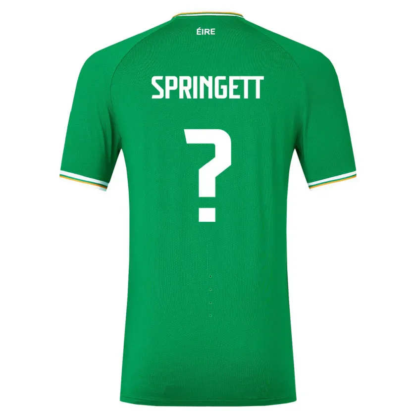 Danxen Kinder Irische Tony Springett #0 Grün Heimtrikot Trikot 24-26 T-Shirt Schweiz